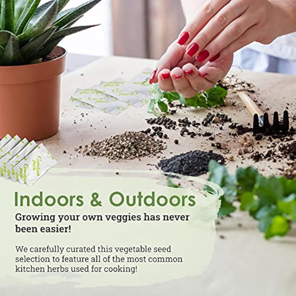 Garden Pack 20 Variety Vegetable Seeds – 8,000 Heirloom Garden Seeds