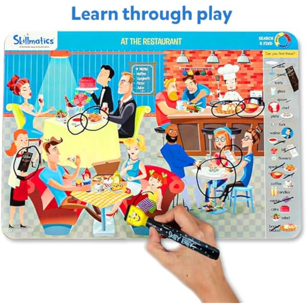 Skillmatics Search and Find Reusable Activity Mats – Educational Game for Ages 3-6