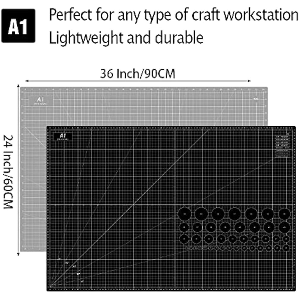 Headley Tools Self Healing Cutting Mat – 24x36 Inch 5-Ply Sewing Board