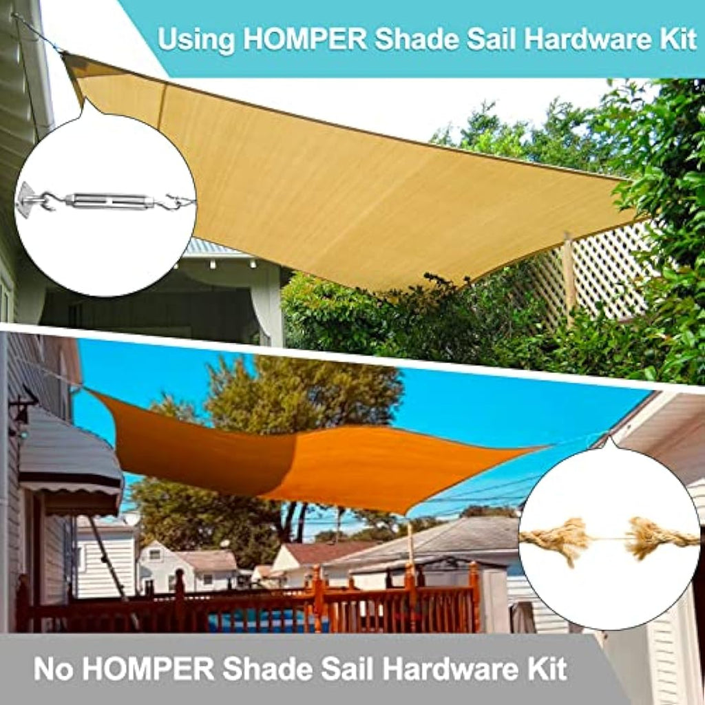Shade Sail Hardware Kit – Heavy Duty Stainless Steel M5 Set