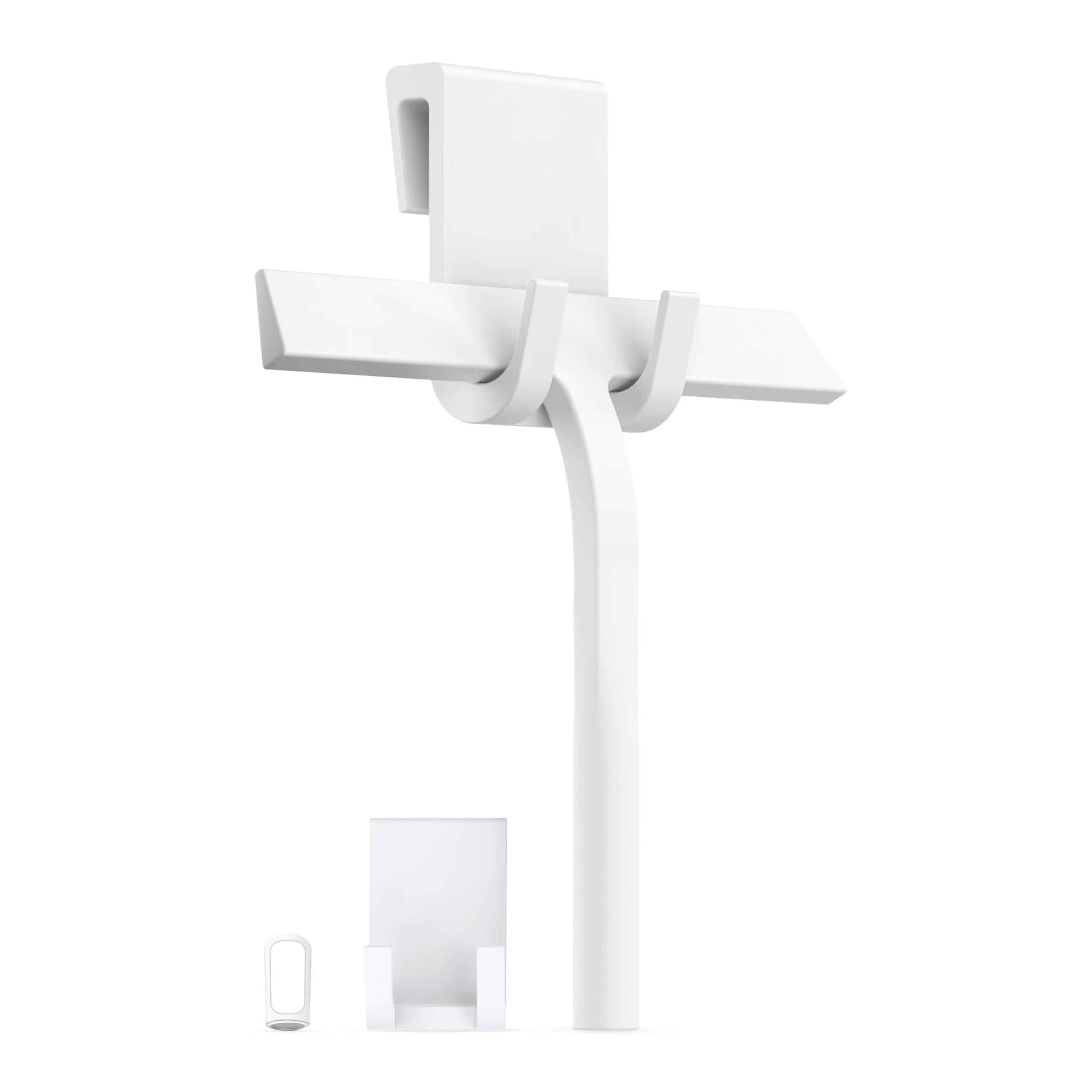 virea Silicone Shower Squeegee - 23cm White Window Wiper with Hook