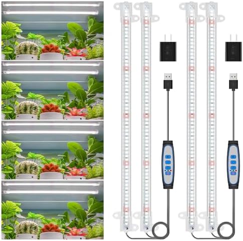 Wiaxulay Full Spectrum LED Grow Light Strips | 6000K Dimmable 2-Pack
