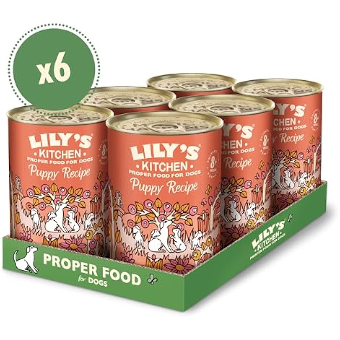 Lily's Kitchen Grain-Free Chicken Wet Puppy Food - 6 x 400g Tins