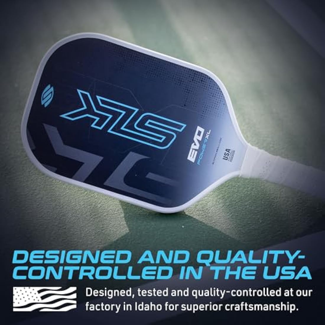 SLK Evo Power Pickleball Paddle – Carbon Fiber & Fiberglass Hybrid