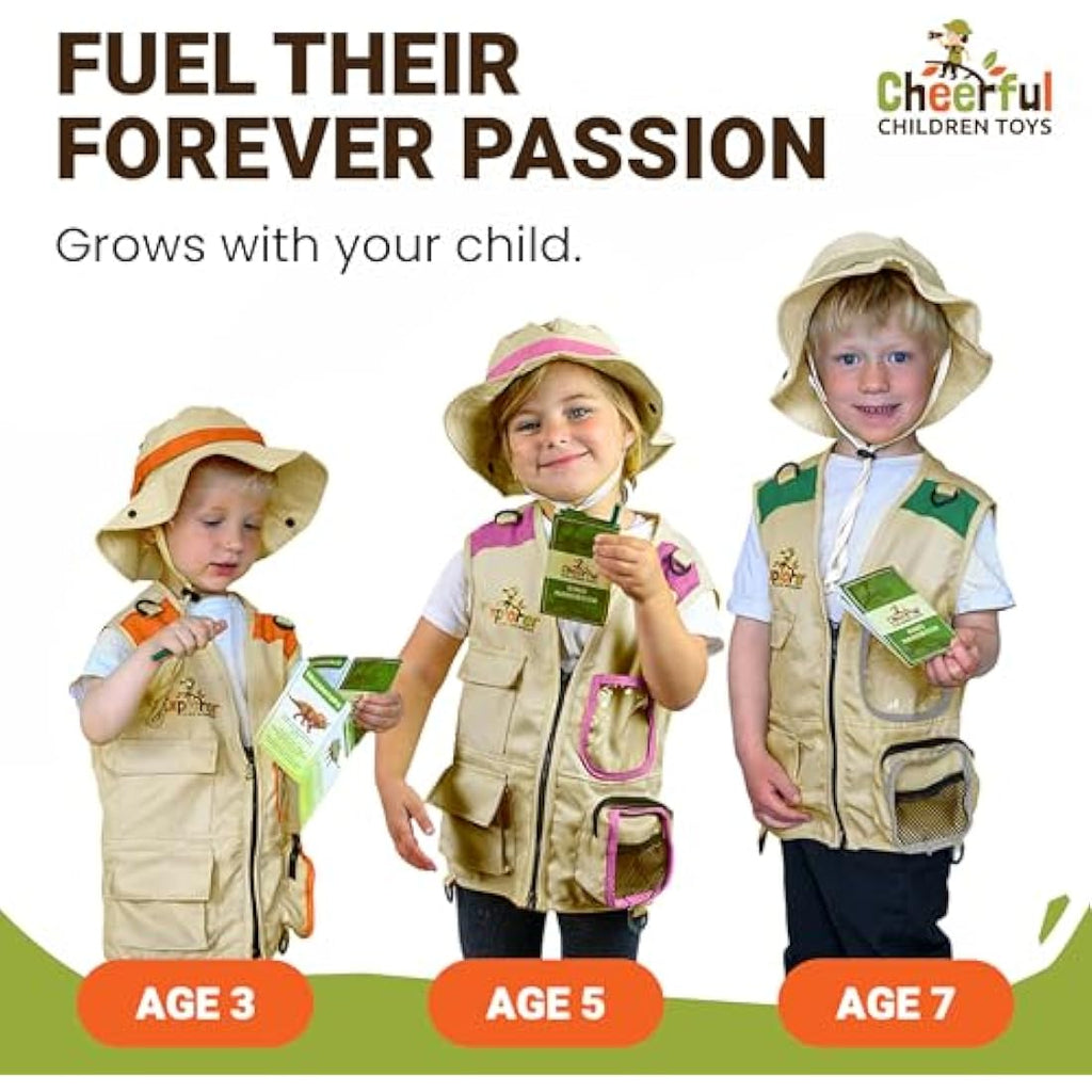 Jolof Store Kids Explorer Kit – 21pc Bug Hunting Costume for Ages 3-7
