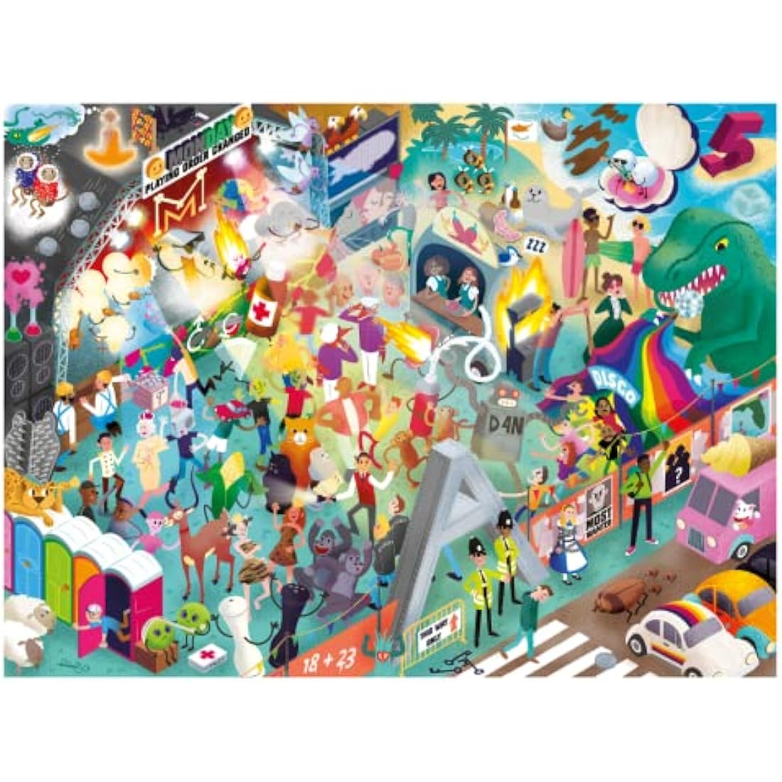 Big Potato 1000 Piece Music Jigsaw Puzzle for Adults with 101 Riddles