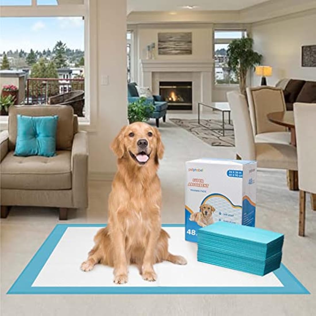 Petphabet XXL Puppy Pads – 60x90cm Super Absorbent Dog Training Pads