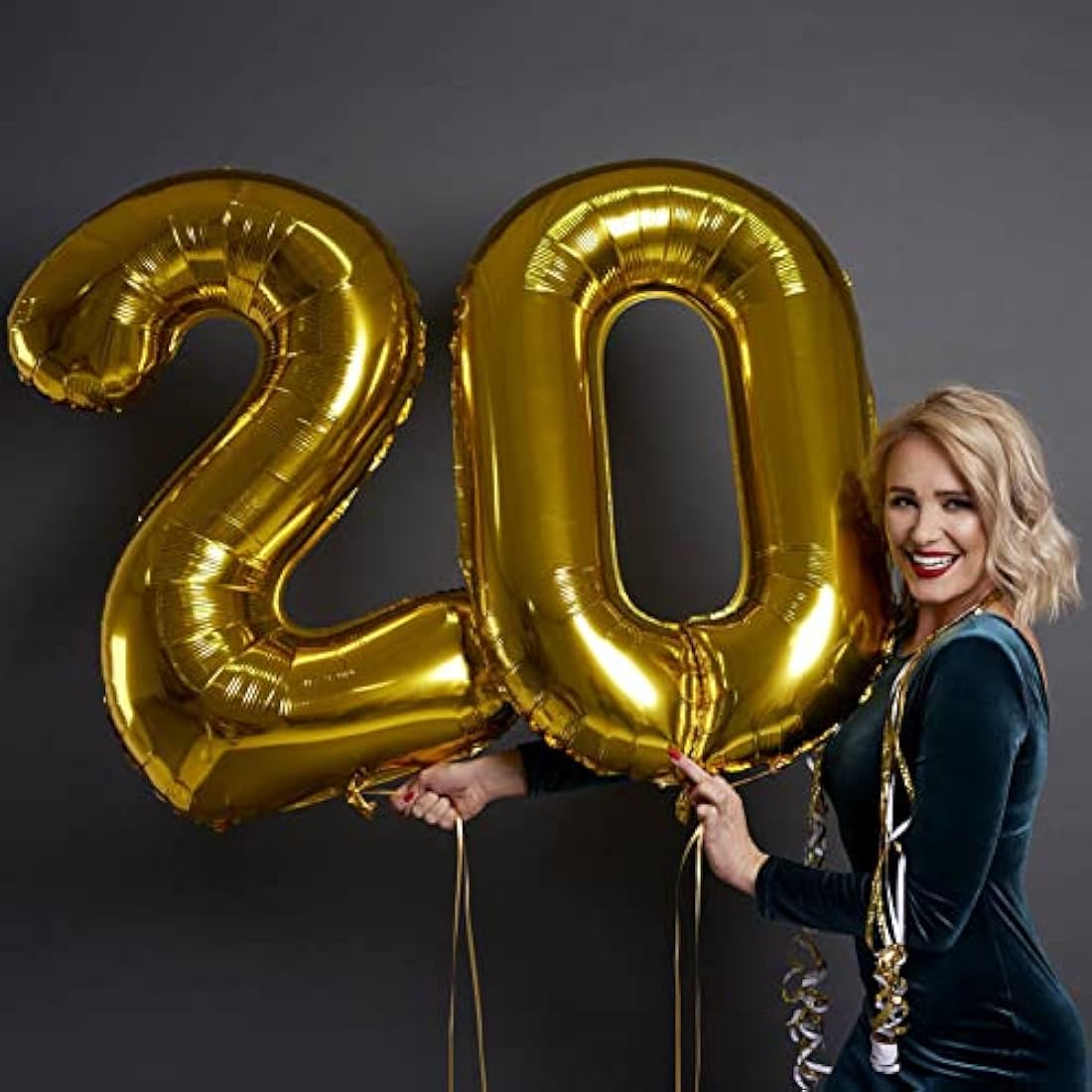 Jolof Store Gold Number 2 Balloon – 40 Inch Giant Foil Mylar Decoration