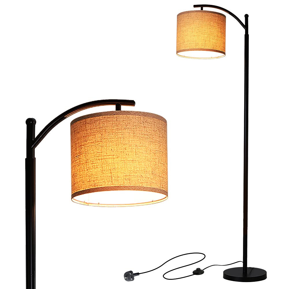 Tomshine Classic Arc LED Floor Lamp – Modern Standing Lamp with 9W Bulb