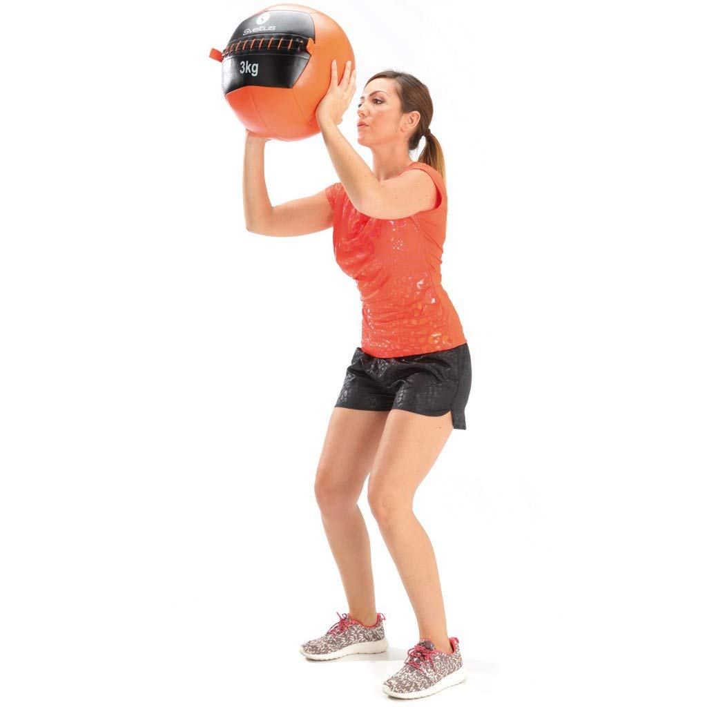 Sveltus Wall Ball 9 kg – 35 cm Diameter Impact Absorption Training Ball