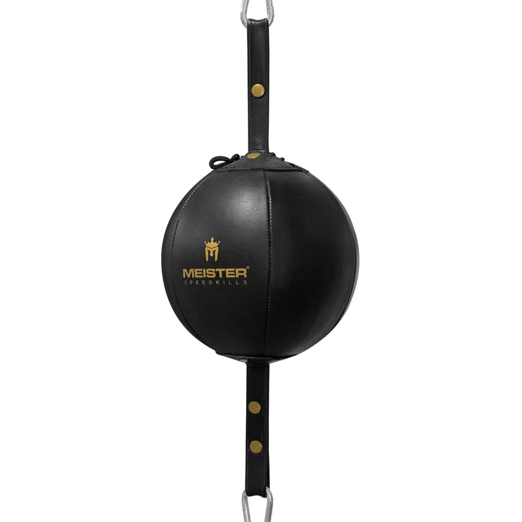 Meister SpeedKills Double-End Leather Speed Bag - Black - Medium (7")