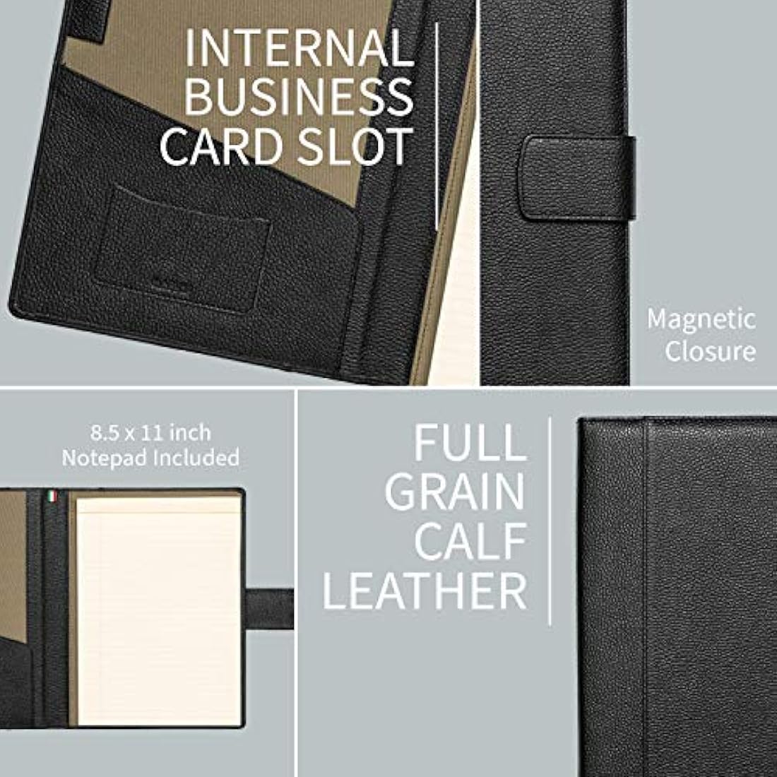 Full Grain Leather Document Holder – Handmade Portfolio