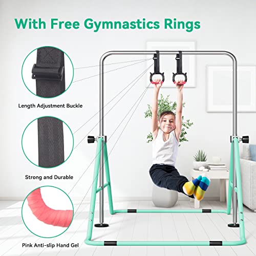 FBSPORT Folding Gymnastics Bar | Adjustable Height Home Training Equipment