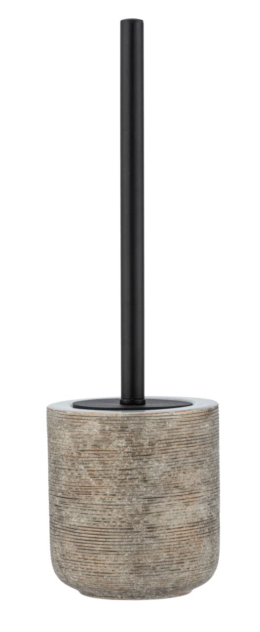 WENKO Fedio Ceramic Toilet Brush Holder – Gold Relief Hand-Painted