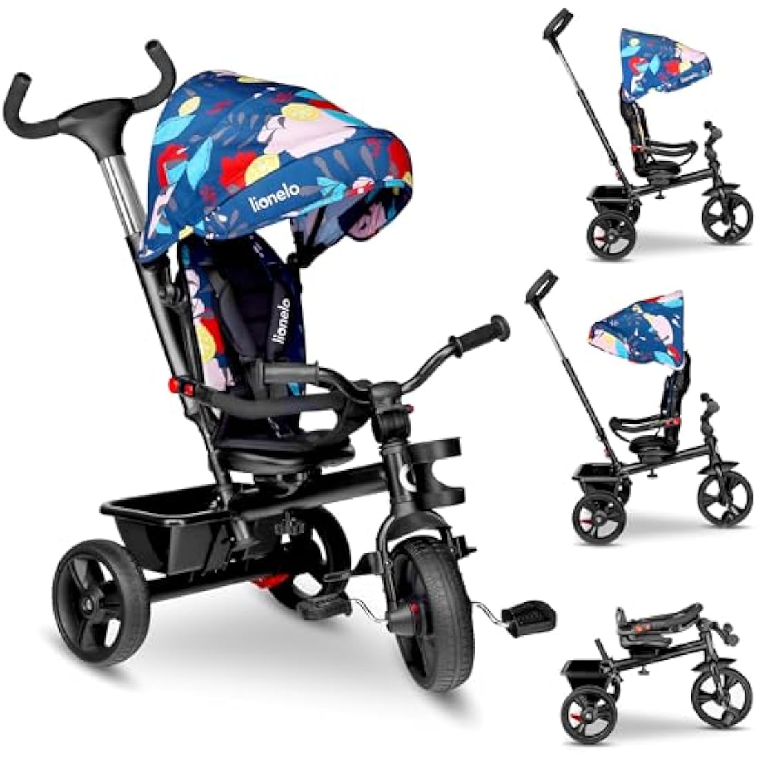 LIONELO Haari 2in1 Kids Tricycle Stroller with Swivel Seat | 1-5 Years