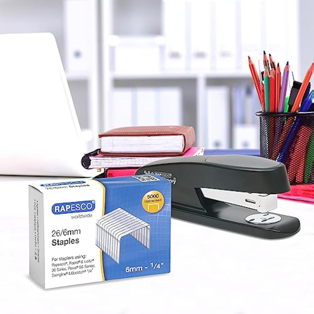 Rapesco 26/6mm Galvanised Staples - 30,000 Bulk Business Pack