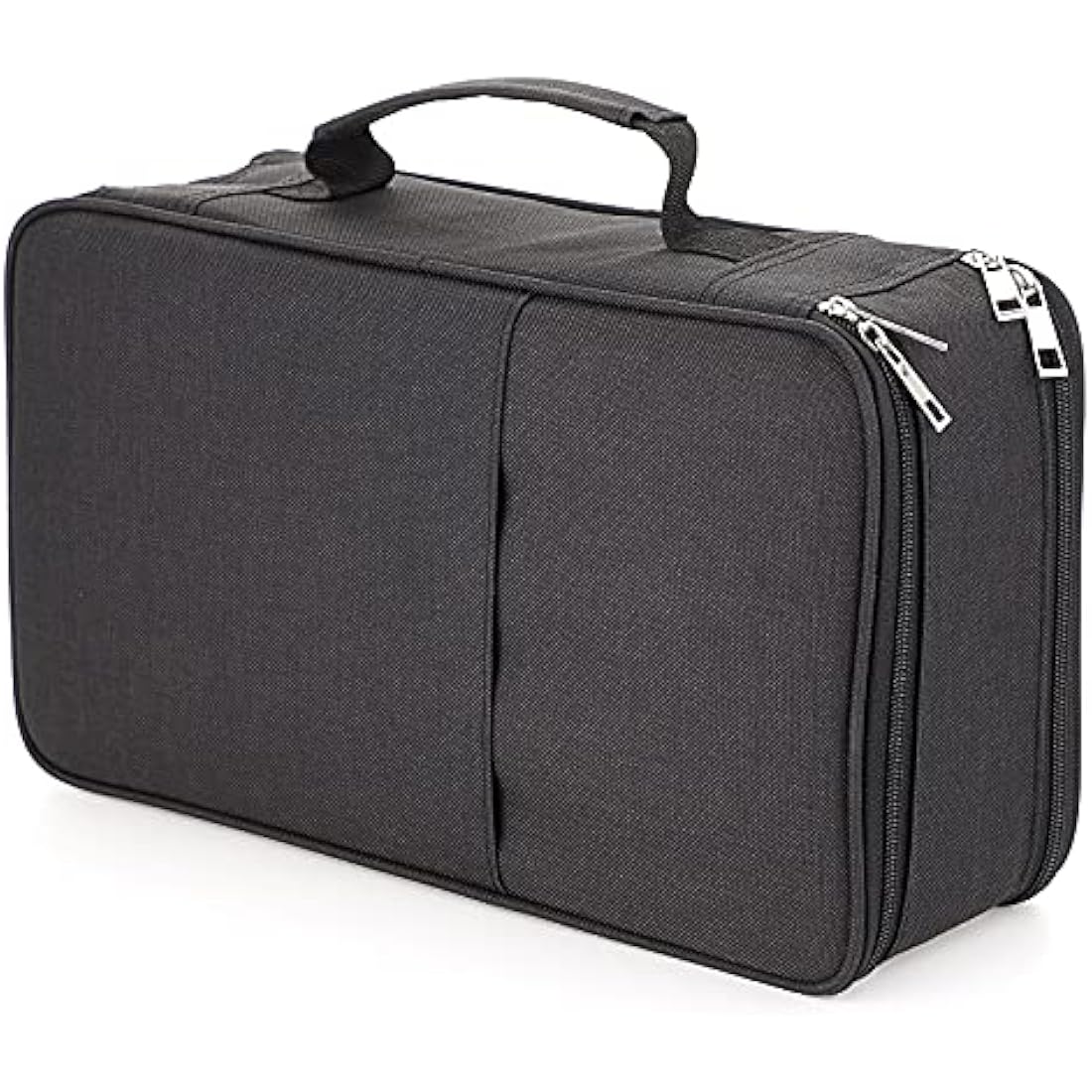 BSTKEY 360 Slots Large Capacity Pencil Case – Black Polyester Organizer