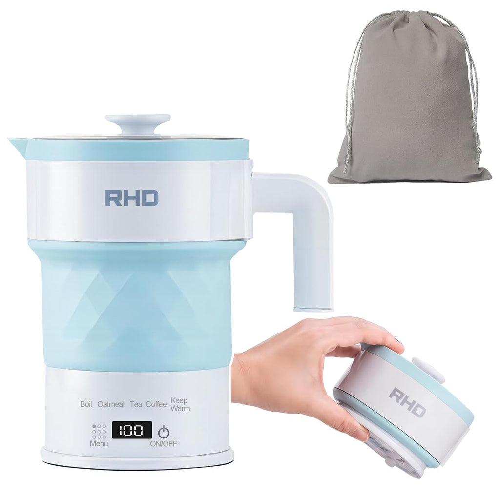 Jolof Store Foldable Electric Kettle – 0.7L Portable Travel Water Boiler