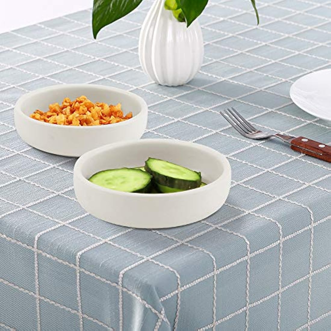 Cyimi 3.5" Ceramic Dipping Sauce Bowls | Small Porcelain Side Dishes, Set of 4