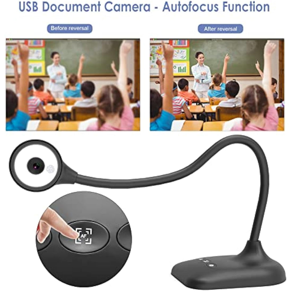 PAKOTOO 5MP USB Document Camera & Visualizer for A3 Size, LED Light