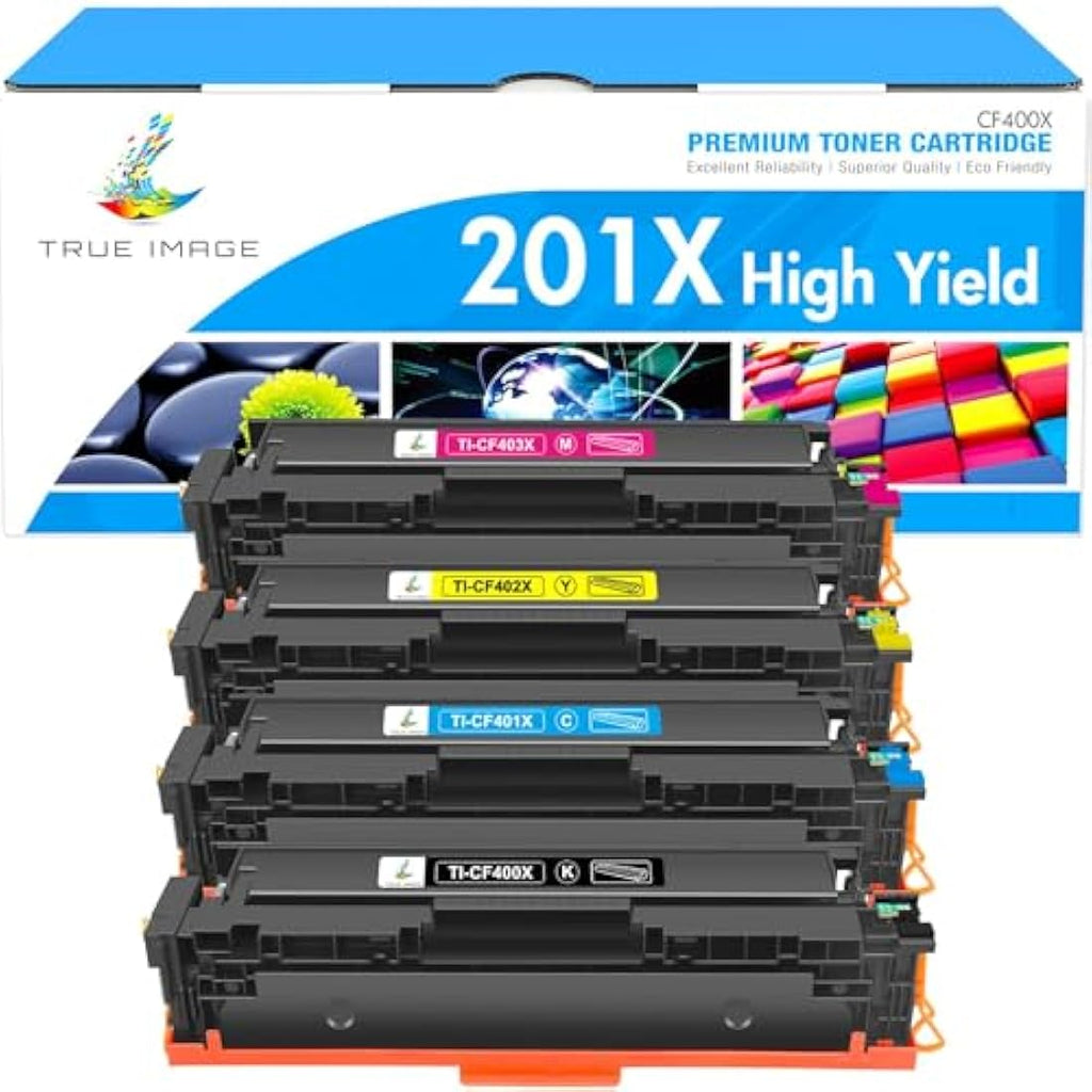True Image HP 201X Toner Cartridge 4-Pack for LaserJet Pro M277dw M252dw