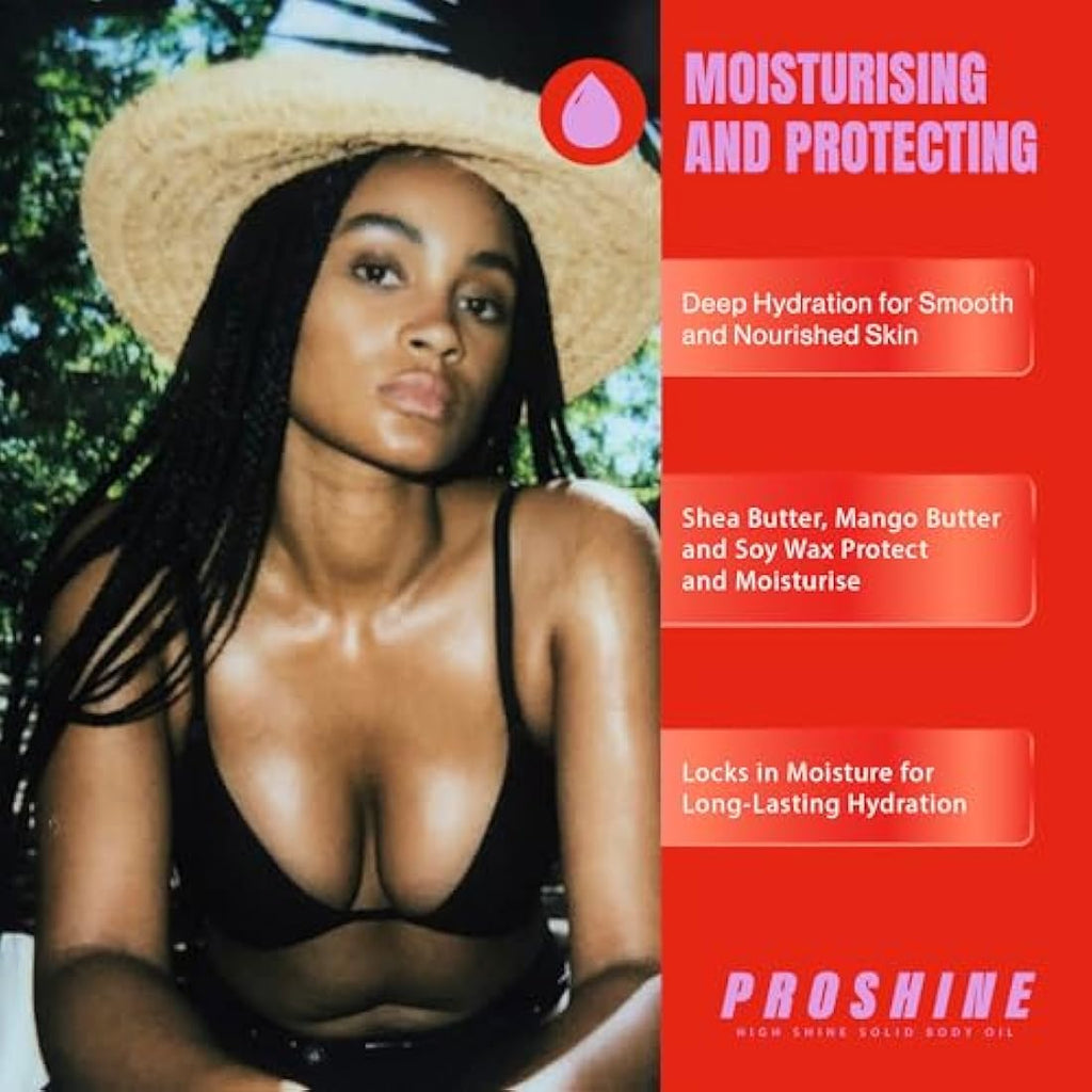 Proshine Solid Body Oil Bar – Shea & Mango Butter Moisturiser