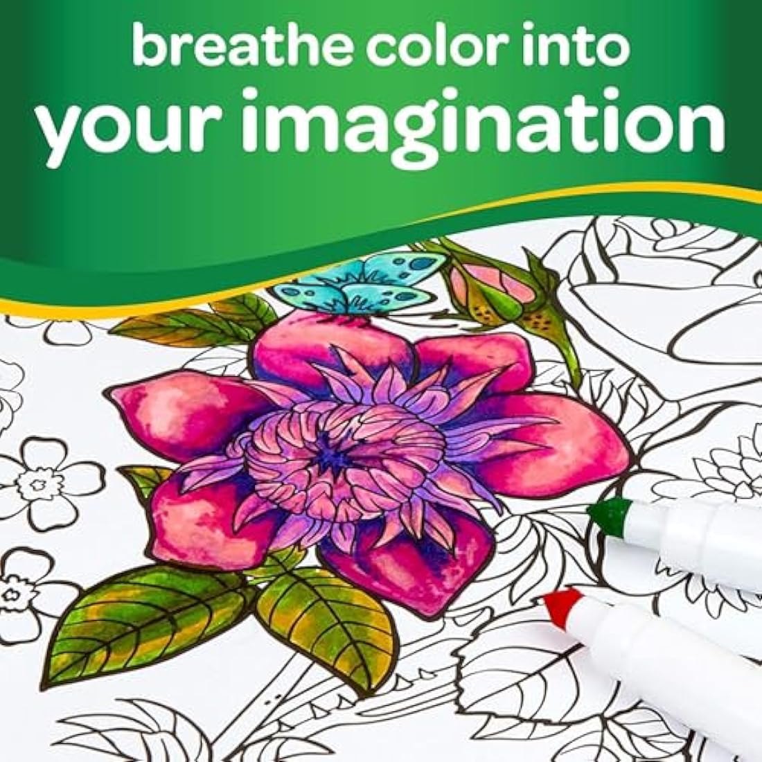 Crayola SuperTips Washable Markers – 24 Pack Premium Felt Tip Pens