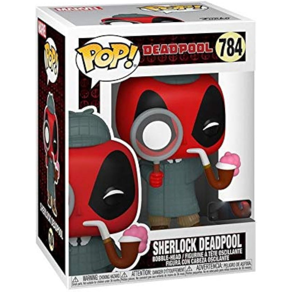 Funko POP! Marvel: Sherlock Deadpool #784 Exclusive Vinyl Figure