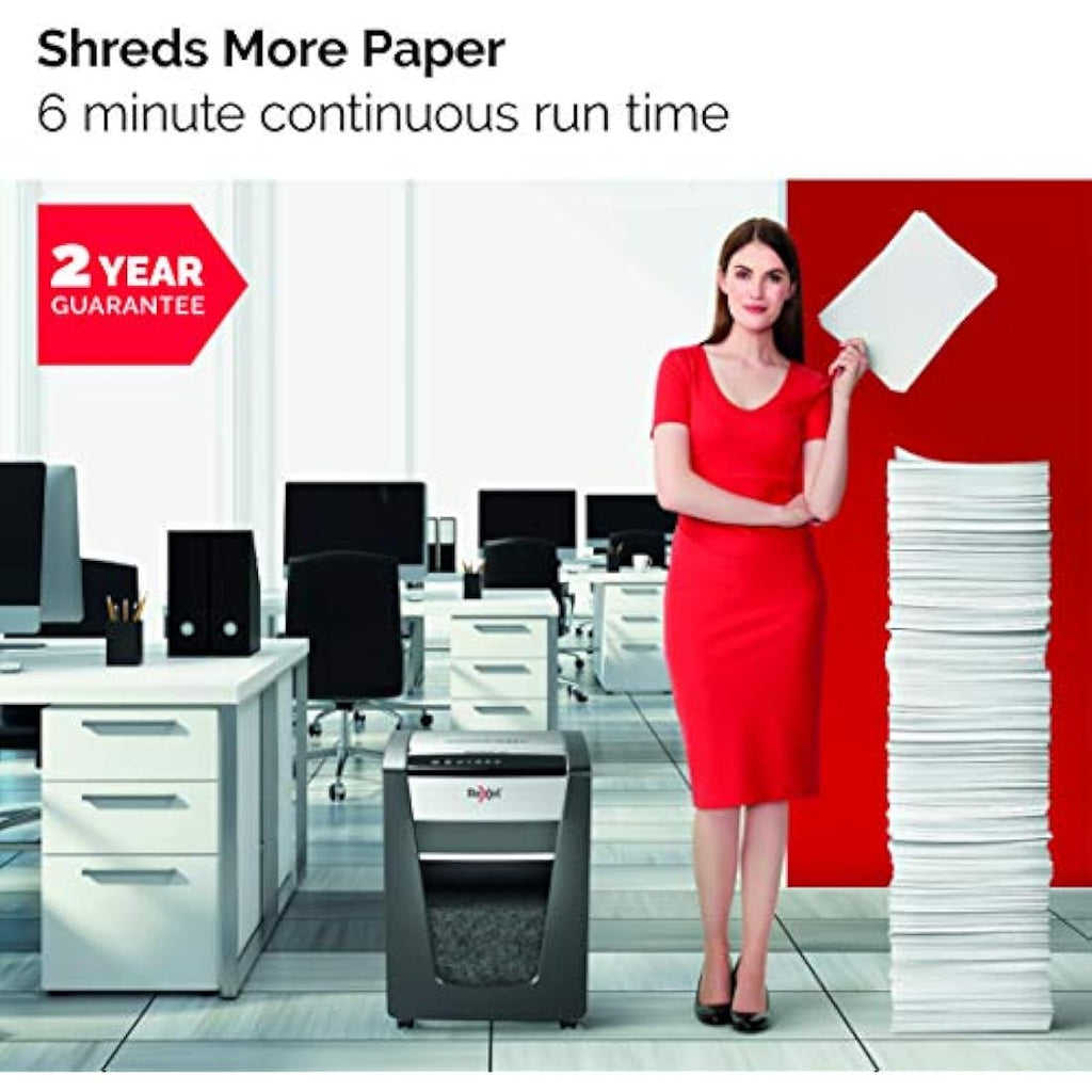 Rexel Momentum X410-SL Slimline Cross Cut Paper Shredder | 23L Bin