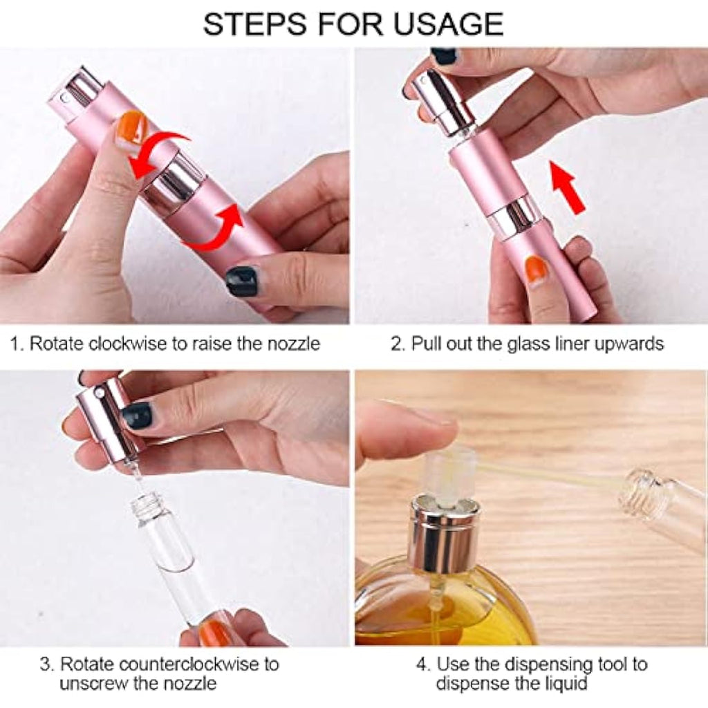 Jolof Store 8ml Refillable Perfume Atomiser – Leakproof Travel Spray