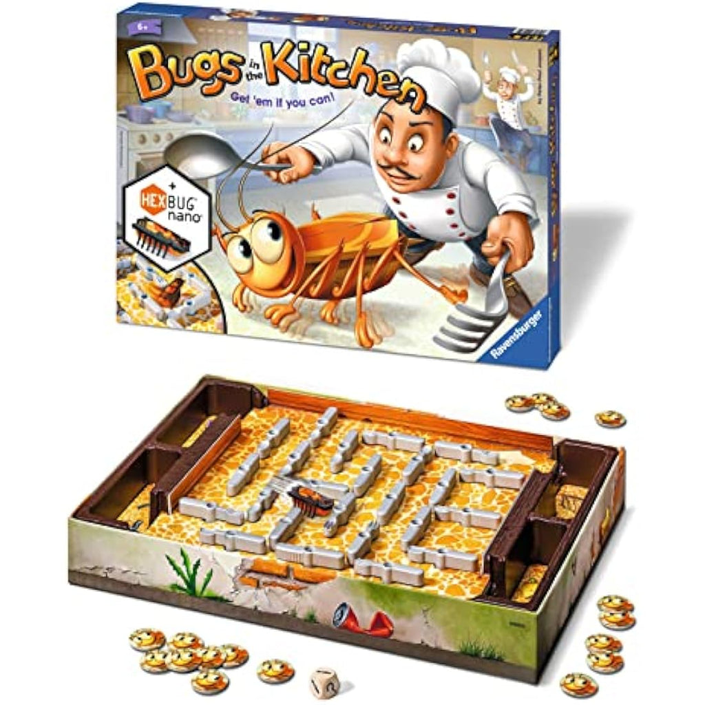 Ravensburger Bugs in the Kitchen Board Game with Hexbug Nano
