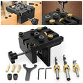 GJCrafts 3-in-1 Woodworking Doweling Jig Kit | 6/8/10/15mm Pocket Hole Tool