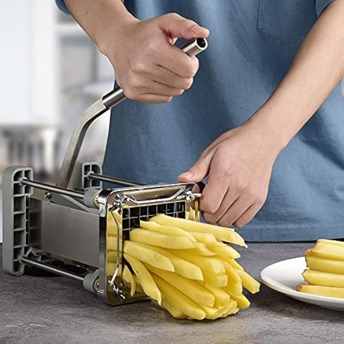 Sopito Stainless Steel French Fry Cutter – Professional Potato Chipper