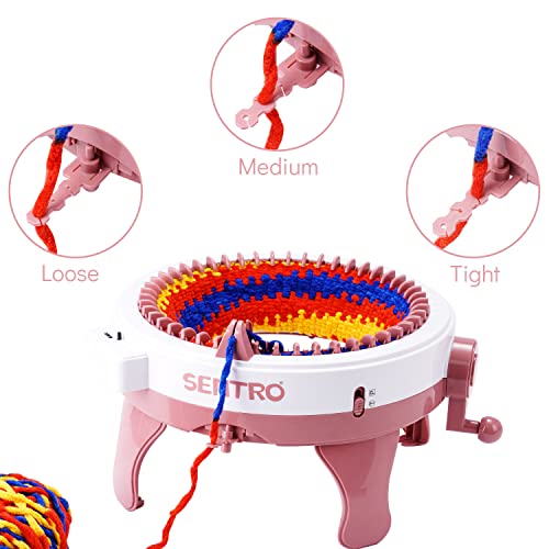 Jolof Store 48 Needle Circular Knitting Machine - DIY Loom for Hats & Scarves