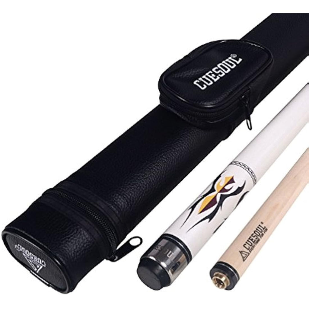 CUESOUL 58" 19oz Canadian Maple Pool Cue Stick | 11.5mm Leather Tip