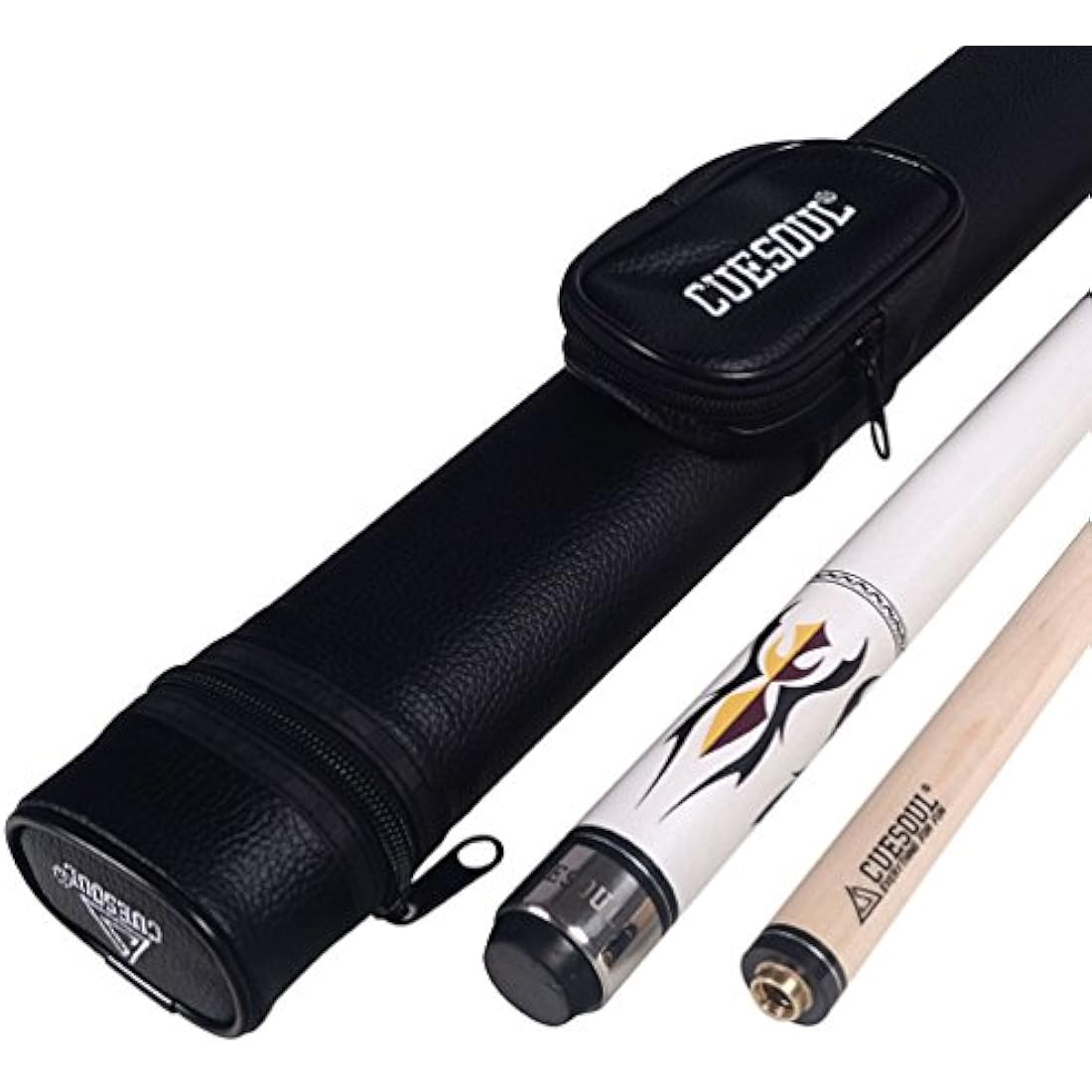 CUESOUL 58" 19oz Canadian Maple Pool Cue Stick | 11.5mm Leather Tip