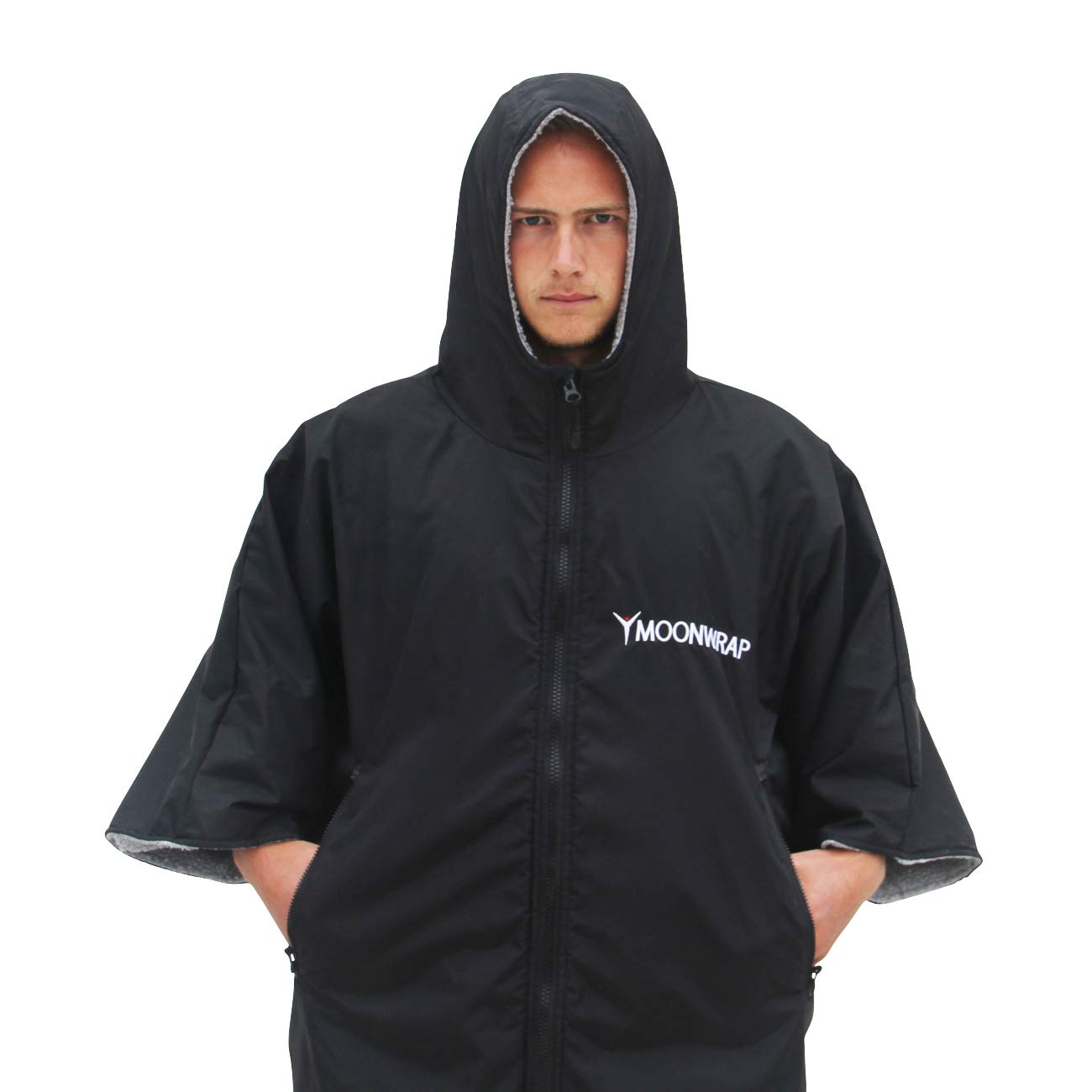 Frostfire Moonwrap Adult Waterproof Changing Robe | Fleece Lined - Black