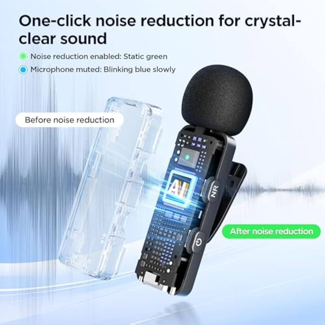 BOYA BY-V20 Wireless Lavalier Microphone for USB-C & iPhone 15/16