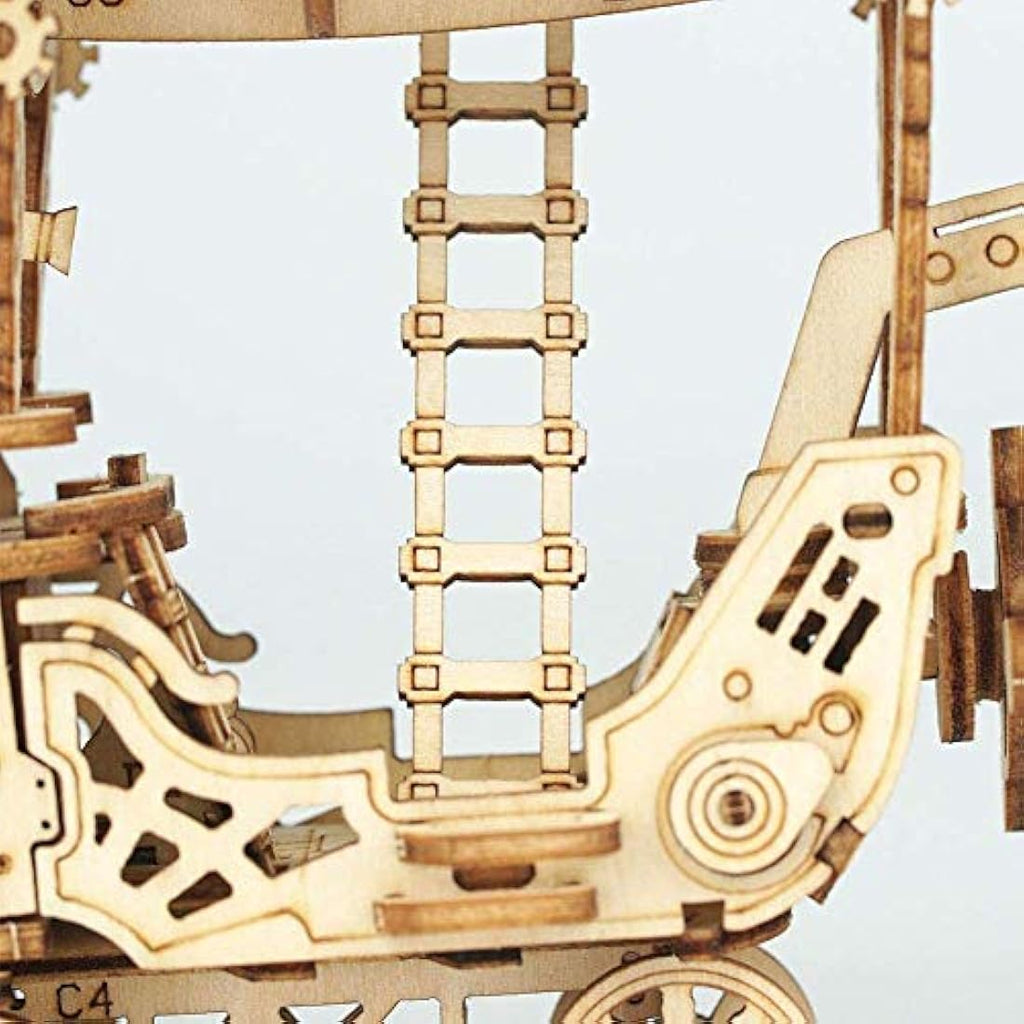 Rolife 3D Wooden Puzzle Airship Model Kit – Steampunk DIY Woodcraft Gift