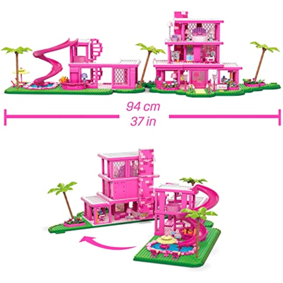 MEGA Barbie The Movie DreamHouse Replica Building Set - 1795 Pieces