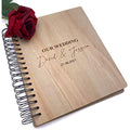 Personalised Wedding Photo Album |  Engraved Wooden Gift
