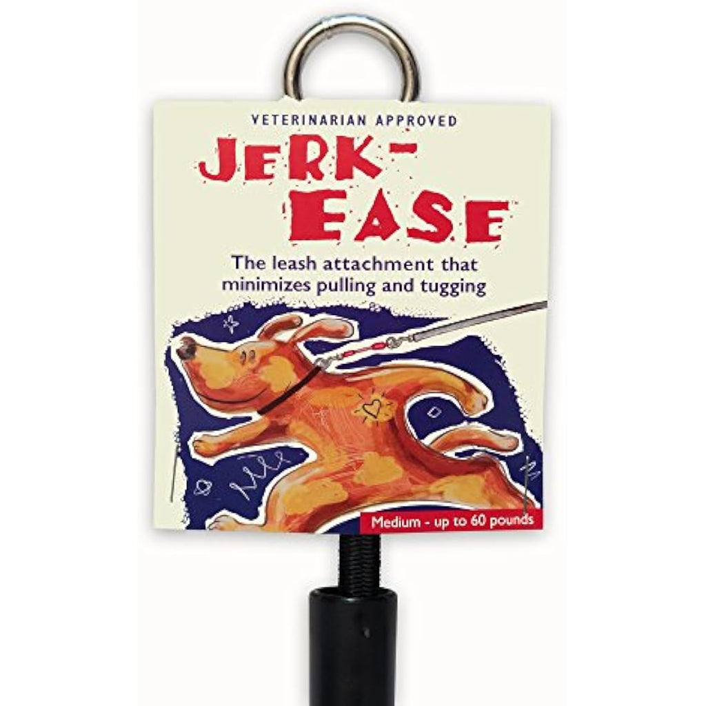 Jerk-Ease Shock Absorber Bungee Dog Leash Attachment - Medium, Black