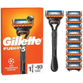 Gillette Fusion5 Men's Razor with 10 Anti-Friction Blade Refills