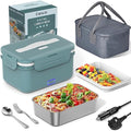 Carsolt 100W Electric Lunch Box – 1.8L Stainless Steel Portable Food Warmer
