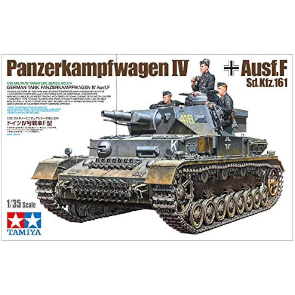 Tamiya 1:35 German Panzerkampfwagen IV Ausf. F Plastic Model Kit