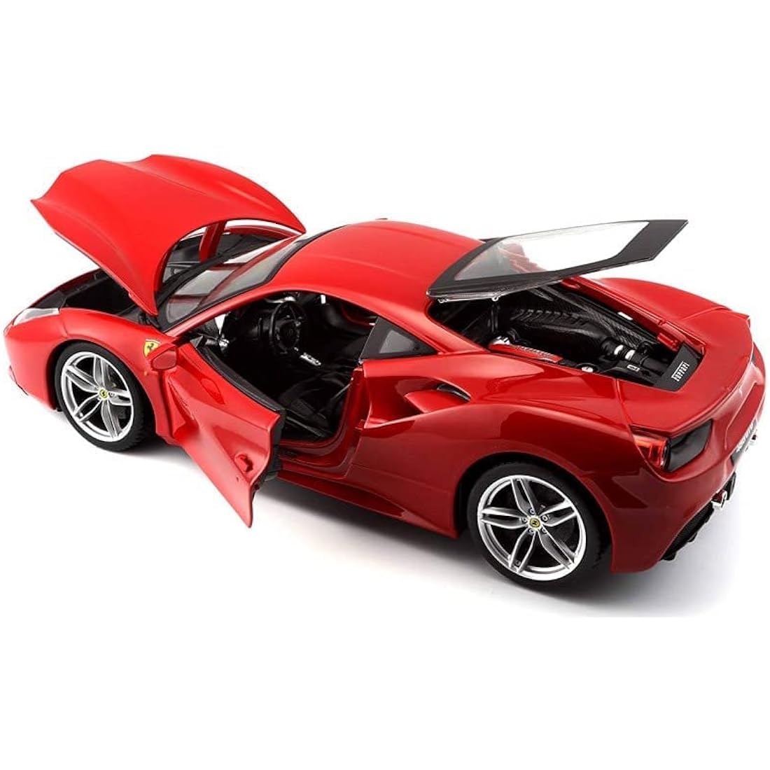 Bburago Ferrari 488 GTB 2016 Diecast Model Car – 1:18 Scale Red