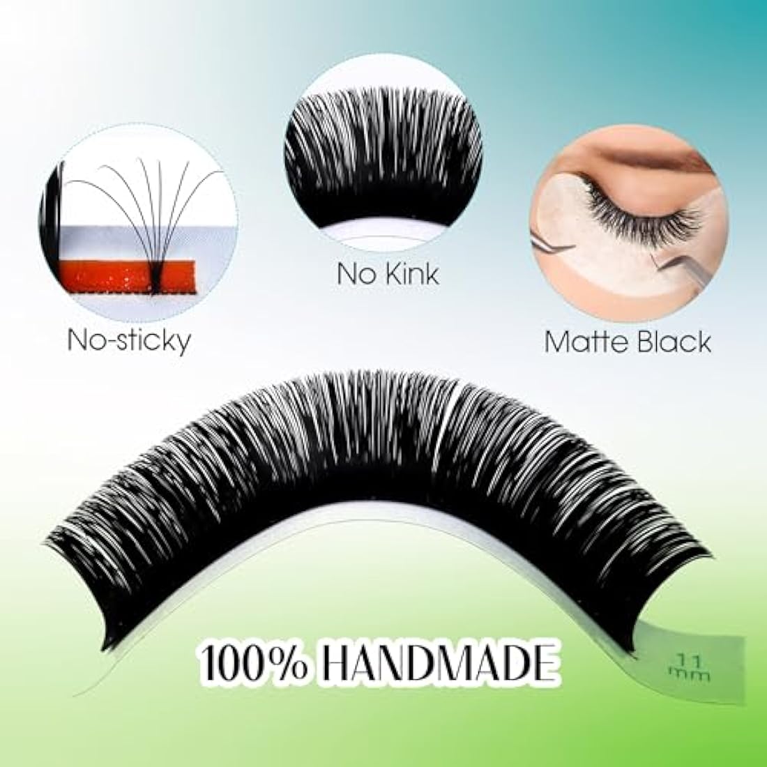 Gemerry Easy Fan Lash Extensions | 0.07mm D Curl Russian Volume Lashes