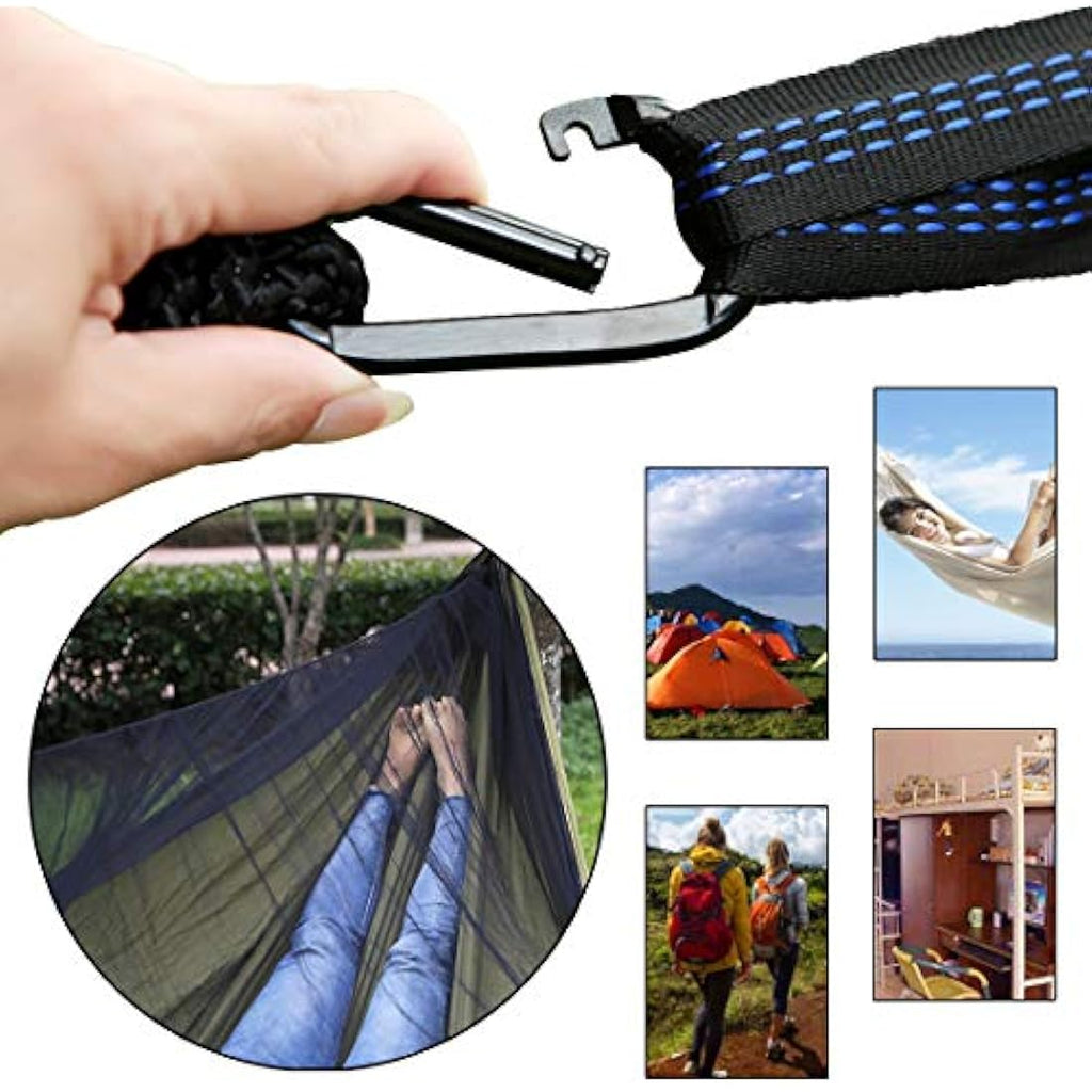 Camping Hammock Set with Mosquito Net & Rain Fly – Army Green