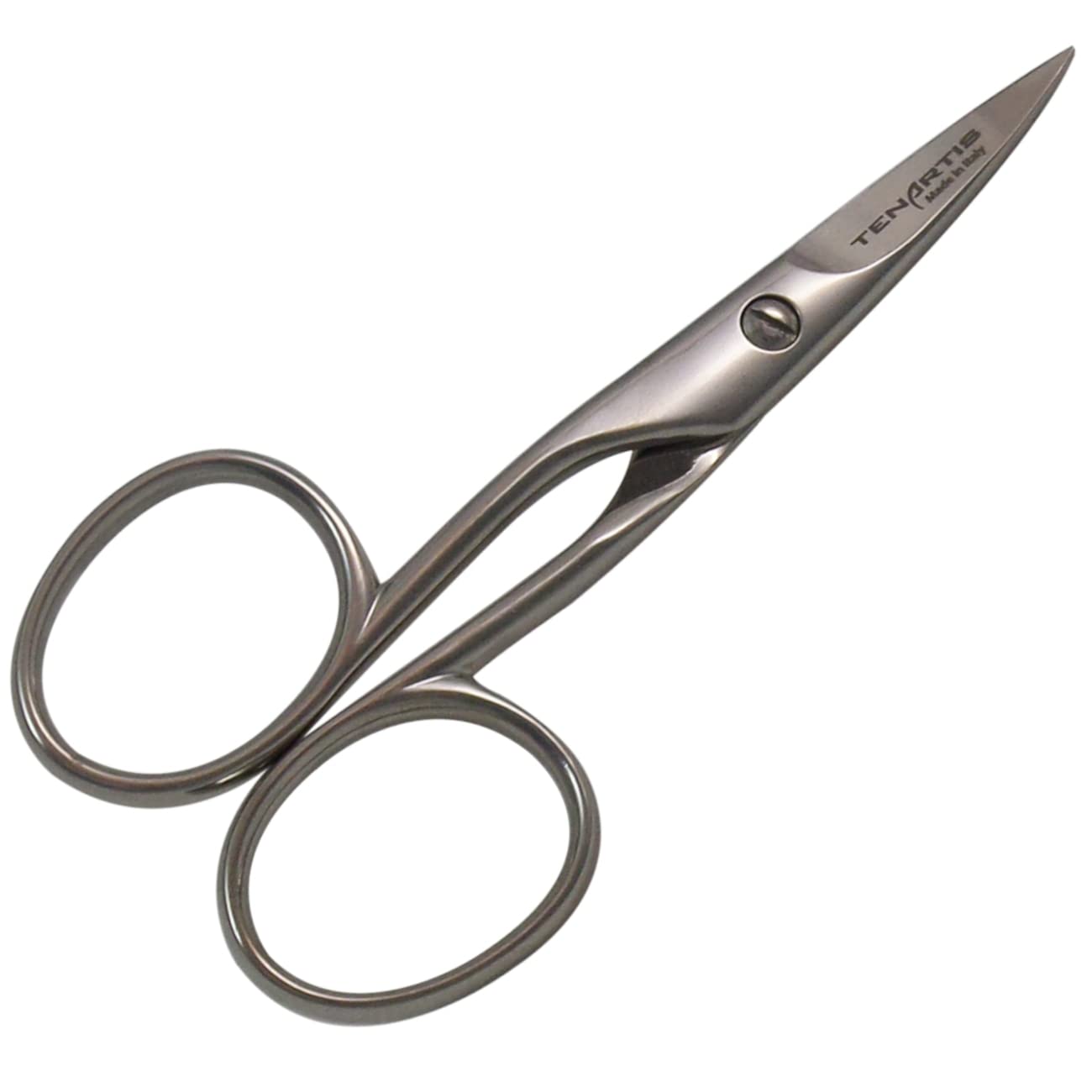 Tenartis Left-Handed Nail Scissors – Curved Italian Carbon Steel