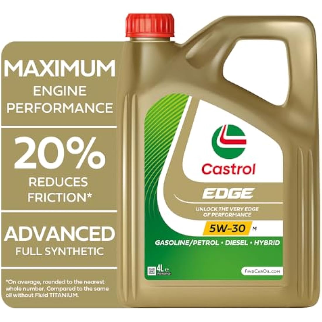 Castrol EDGE 5W-30 M Full Synthetic Engine Oil - 4L Motor Lubricant